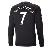 Manchester City Joao Cancelo #7 Fotballklær Bortedrakt 2022-23 Langermet